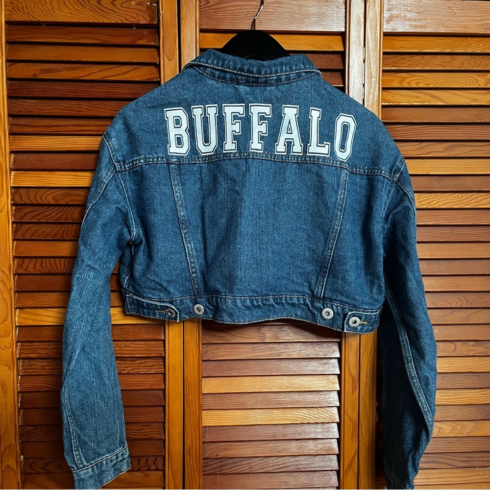 Buffalo Bills Crop Denim Jacket